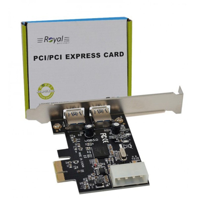 کارت USB 3.0 دو پورت PCI Express رویال مدل RP-302