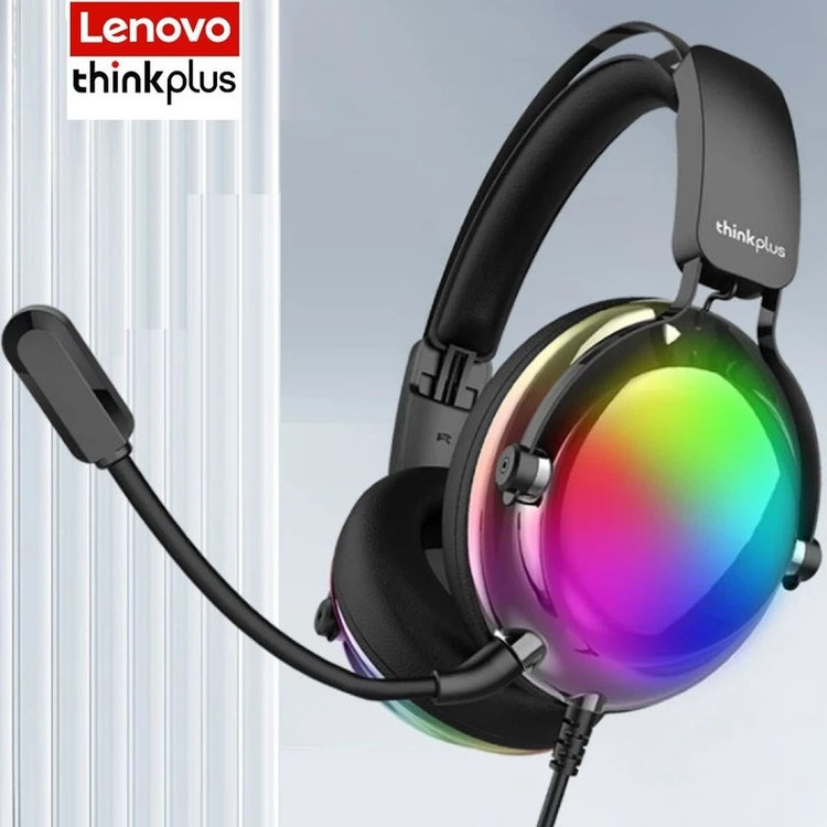 هدست لنوو مدل G82A با میکروفون حذف نویز برای بازیهای آنلاین