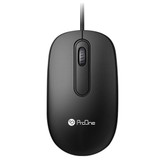 alt="ماوس سیم دار پرووان مدل PMC10 نمای جلویی با طراحی ساده و ارگونومیک"