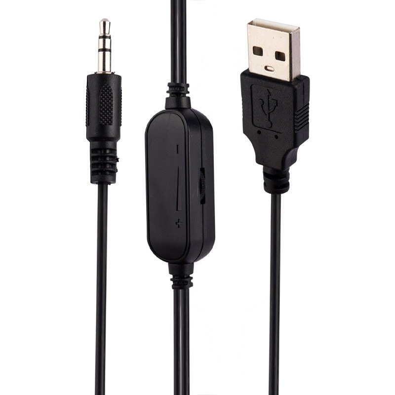 اتصال کابل USB و کابل صدا به اسپیکر TS 2073 برای نمایش نحوه راه‌اندازی