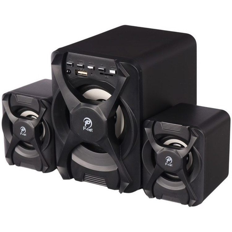 اسپیکر سه تکه پی نت مدل U-2500 شامل سابووفر و دو اسپیکر رومیزی