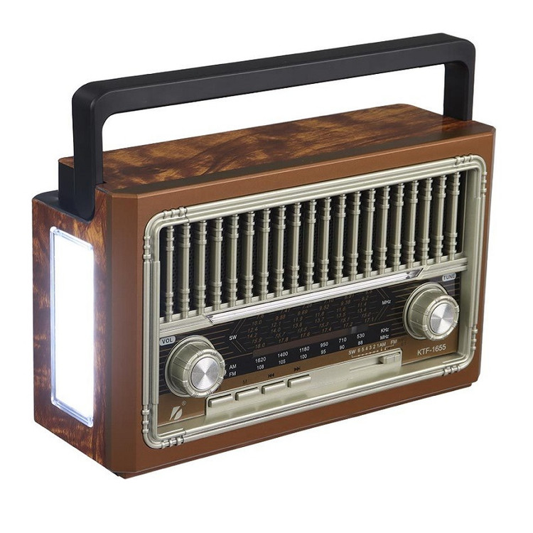 اسپیکر بلوتوثی قابل حمل KTF-1655 با طراحی جمعوجور و دسته مقاوم