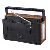 نمای پشت اسپیکر شارژی KTF-1655 با بدنه مقاوم و طراحی مستحکم