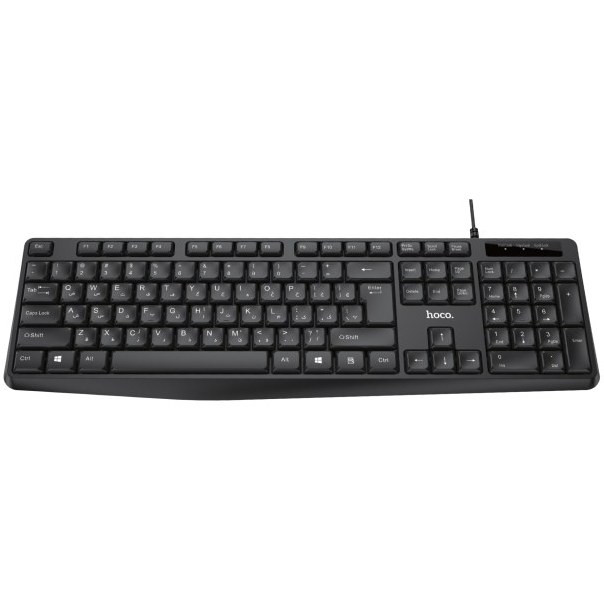 نمای بغل کیبورد HOCO DI49 با بدنه ارگونومیک و طراحی مقاوم در برابر آب