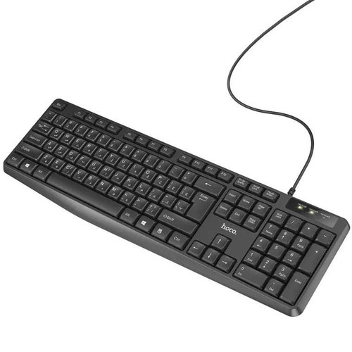 نمای کلی کیبورد سیمی هوکو مدل DI49 با طراحی کامل و 104 کلید