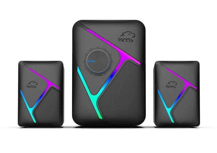 طراحی زیبا و بدنه مشکی اسپیکر دسکتاپ GS2111 برند TSCO در اصفهان