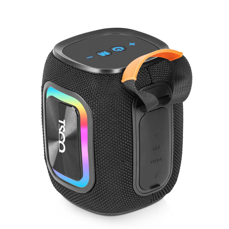 اسپیکر شارژی تسکو TS23129 نمای جانبی، مقاوم در برابر آب، مناسب استفاده در اصفهان