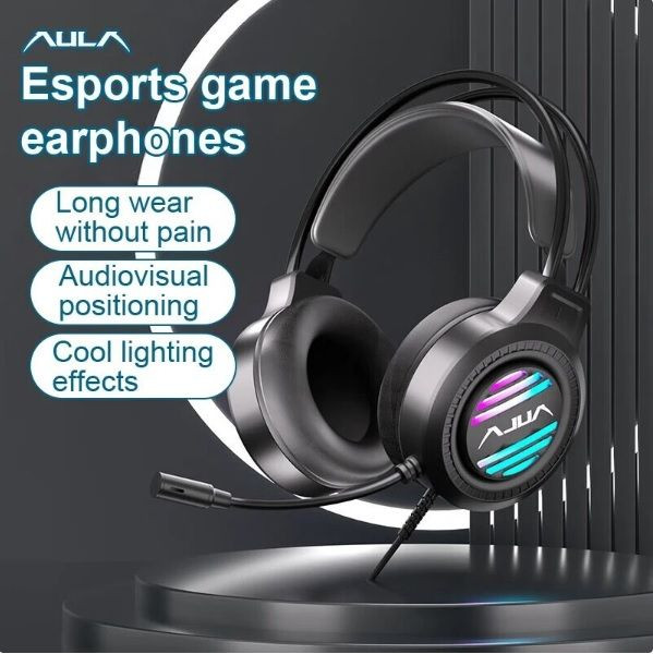 نمای جانبی هدست گیمینگ Aula S606 مخصوص گیمرها در اصفهان