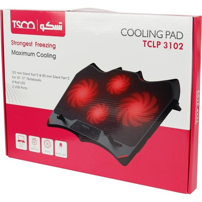 بسته بندی پایه خنک کننده لپ تاپ تسکو TCLP 3102 Abtinpc.ir