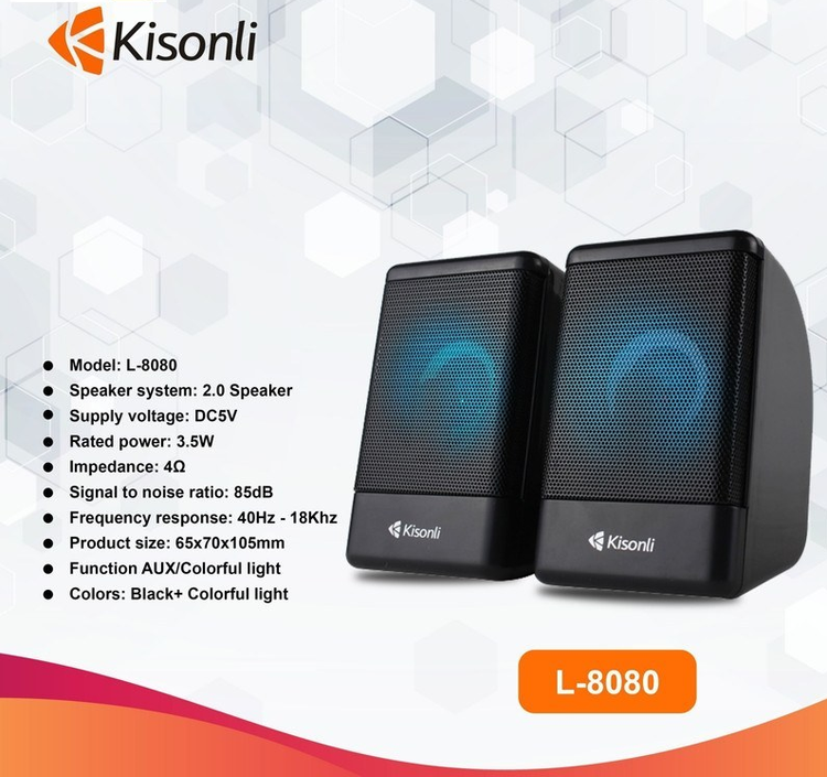 اسپیکر دسکتاپ کیسونلی مدل L-8080 - اسپیکر در حال استفاده