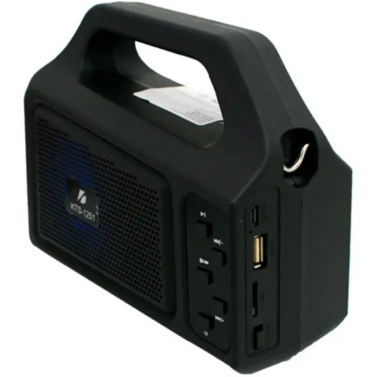 نمای نزدیک اسپیکر بلوتوثی KTS-1251 با قابلیت پشتیبانی از کارت حافظه