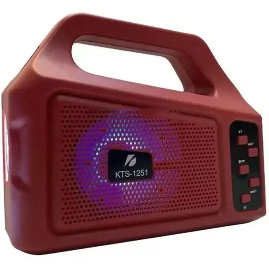 اسپیکر KTS-1251 با اتصال بلوتوث و شارژ پنل خورشیدی