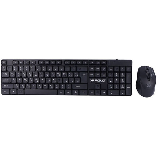 کیبورد و موس بیسیم XP-Product مدل XP-5900N با طراحی ارگونومیک و قابلیت اتصال از طریق دانگل USB یا بلوتوث