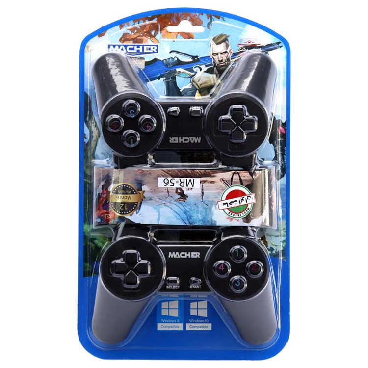 دسته بازی مچر MR-56 در حال استفاده روی کامپیوتر