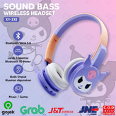 هدفون عروسکی XY-232 با طراحی جذاب و پشتیبانی از بلوتوث، کارت TF و جک 3.5 میلیمتری | آبتین رایانه