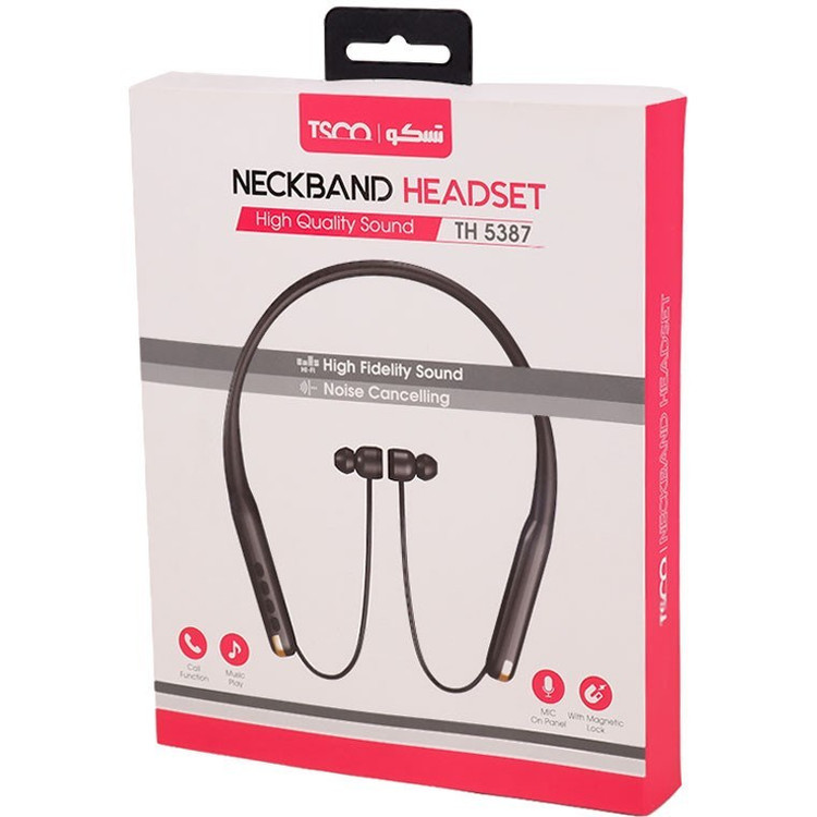 هندزفری گردنی تسکو TH5387 با بلوتوث نسخه 5.3 و عمر باتری بالا | آبتین رایانه