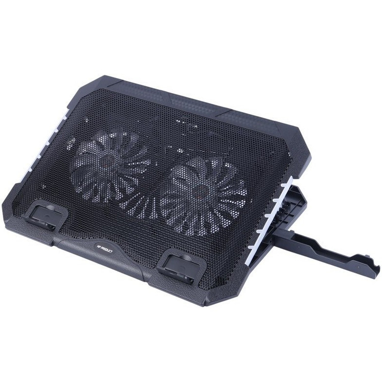 پایه خنک کننده لپ تاپ با دو فن 140 میلیمتری و نورپردازی RGB