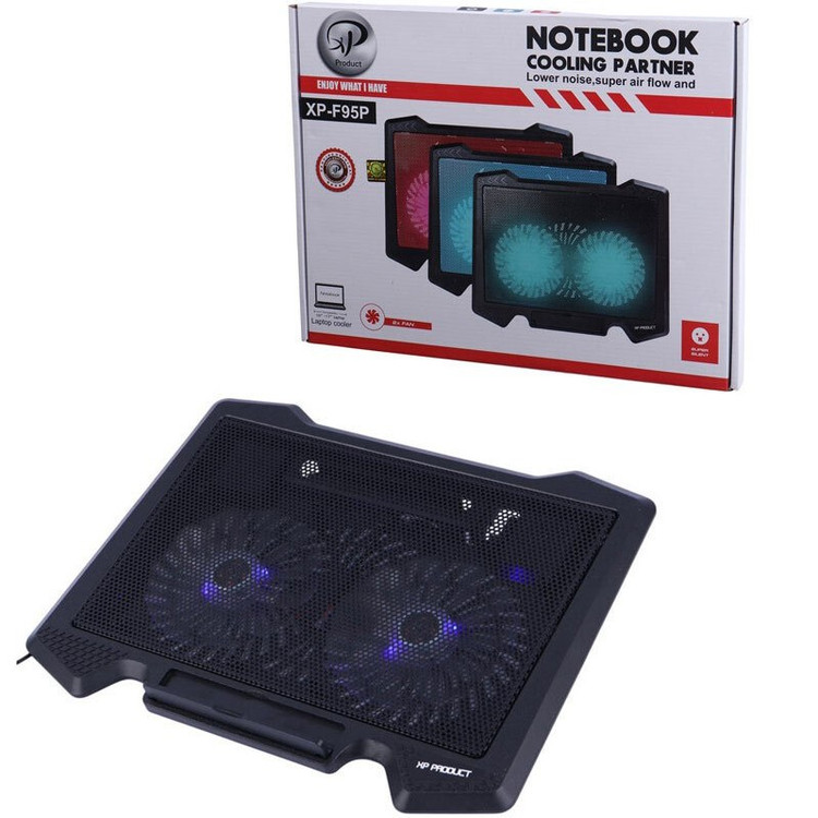 پایه خنک کننده لپ تاپ بیصدا با نورپردازی RGB و عملکرد عالی