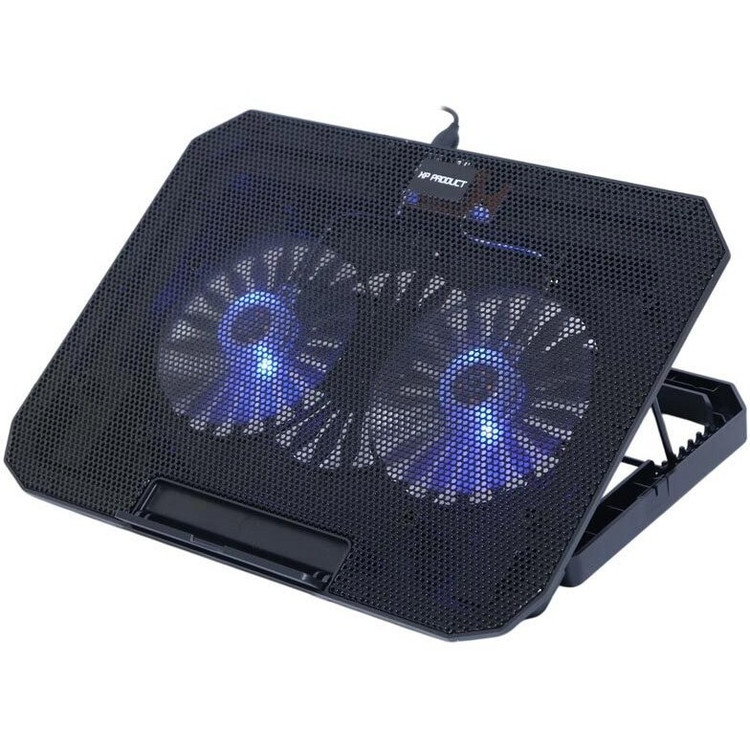پایه خنک کننده لپ تاپ ایکس پی-پروداکت مدل XP-F93P با دو فن و نورپردازی آبی