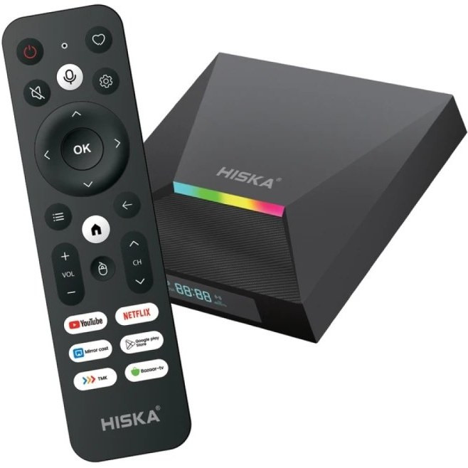 اندروید باکس HISKA A12 با کیفیت 4K در ایران - آبتین رایانه