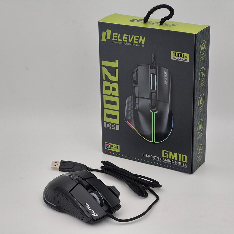 نورپردازی RGB قابل تنظیم در ماوس گیمینگ ایلون GM10