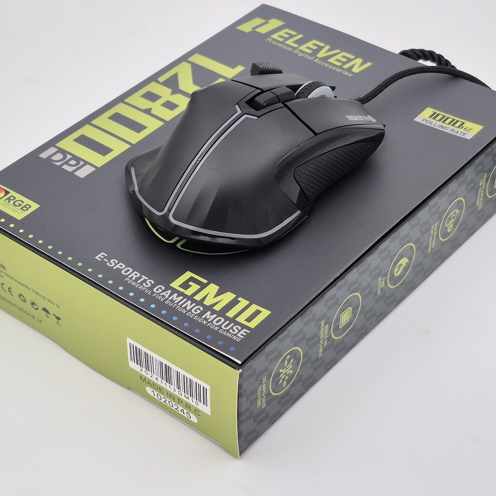 ماوس ایلون GM10 مناسب برای بازی با نرخ نمونه‌برداری ۱۰۰۰ هرتز