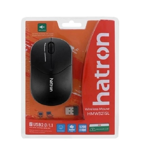 ماوس بی سیم هترون hmw321sl کلیک بی صدا