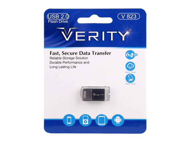 فلش مموری وریتی V823 64 گیگابایت با رابط USB 2.0 - آبتین رایانه