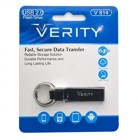 فلش مموری وریتی مدل V814 64 گیگابایت با رابط USB 2.0 - آبتین رایانه