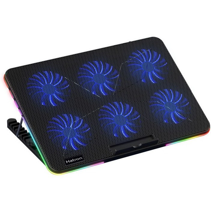 پایه خنک کننده لپ تاپ هترون HCP131 با نورپردازی RGB