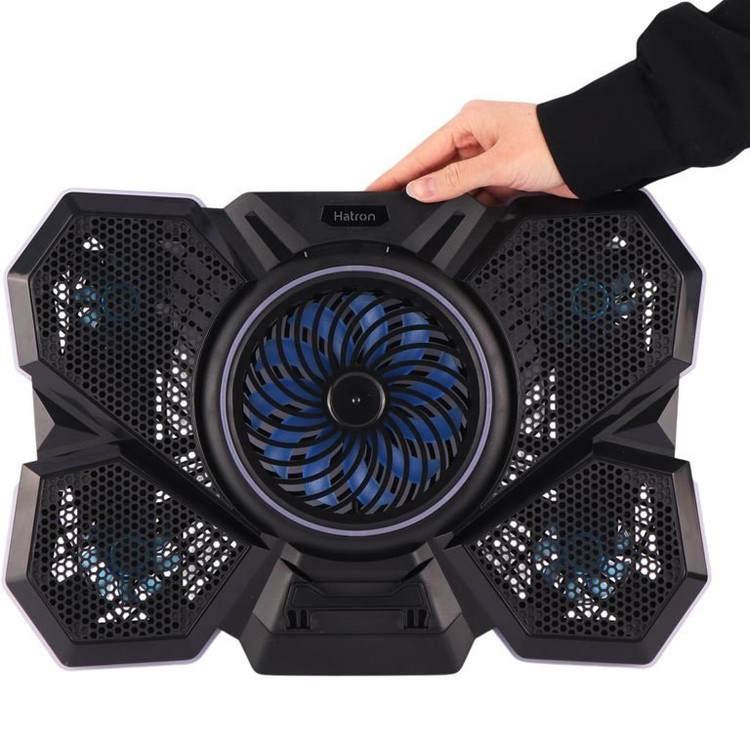 پایه خنک کننده لپ تاپ هترون HCP126 با نورپردازی RGB
