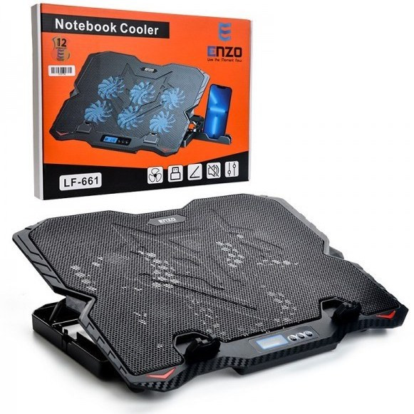 نمای فنهای LED پایه خنک کننده لپ تاپ انزو LF-661