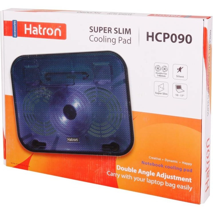 کول پد Hatron HCP090 مناسب لپ تاپ تا 15 اینچ