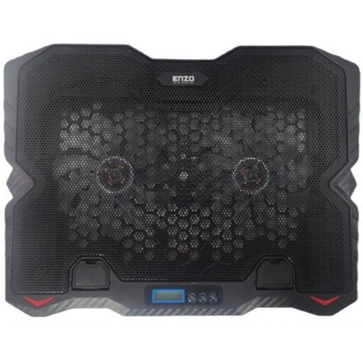 پایه خنک کننده لپ تاپ انزو LF-224 با هولدر گوشی و گیره نگهدارنده