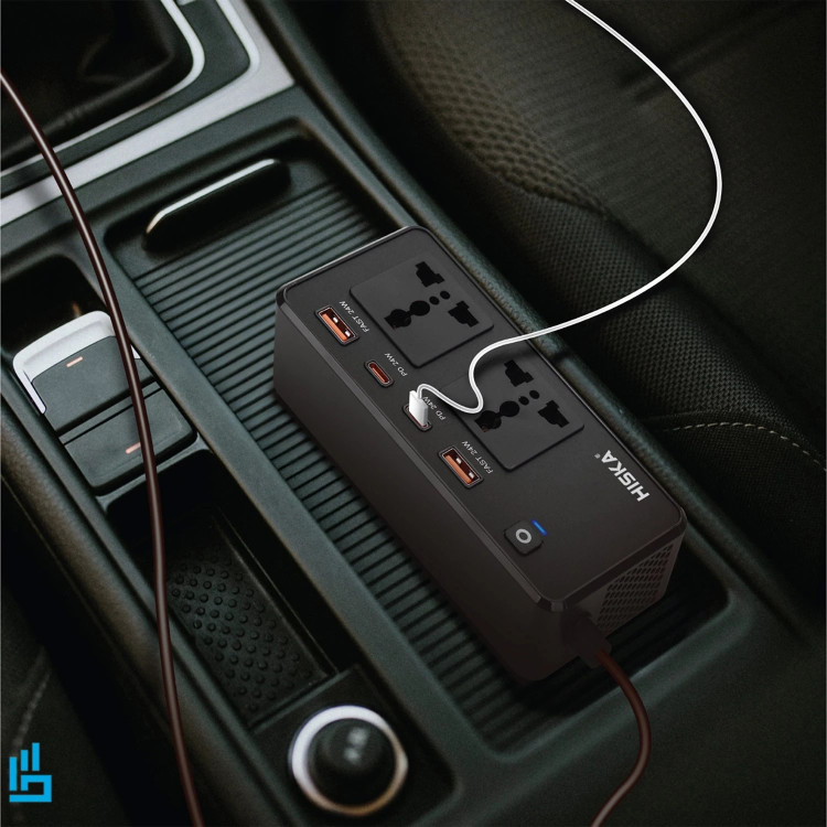 شارژر فندکی Hiska CH-5519 با شارژ سریع QC3.0 و PD3.0