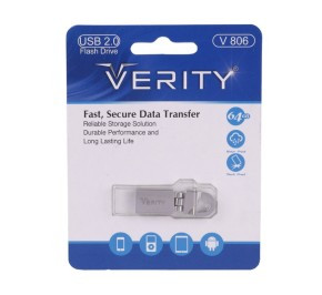 فلش مموری ضد ضربه و مقاوم در برابر رطوبت Verity V806 64GB