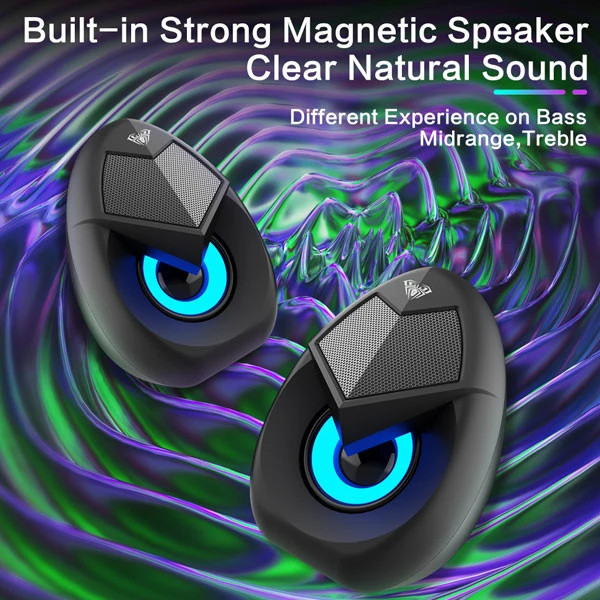 اسپیکر آئولا WIND N-69 با نور RGB و طراحی جذاب