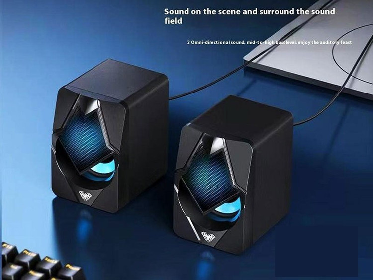 اسپیکر با اتصال با سیم و منبع انرژی برق مدل N-525