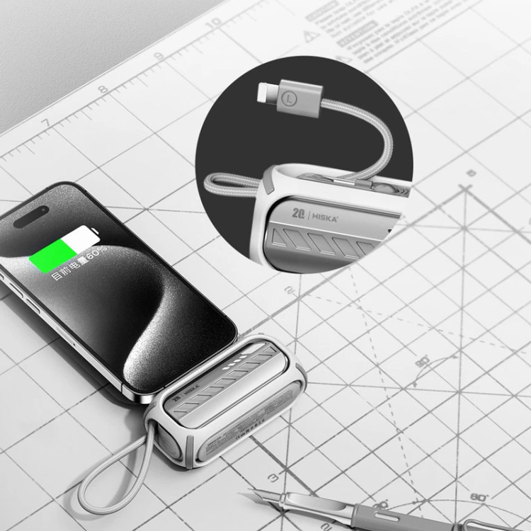 شارژر همراه هیسکا با قابلیت Power Delivery (PD) و خروجی 12 ولت