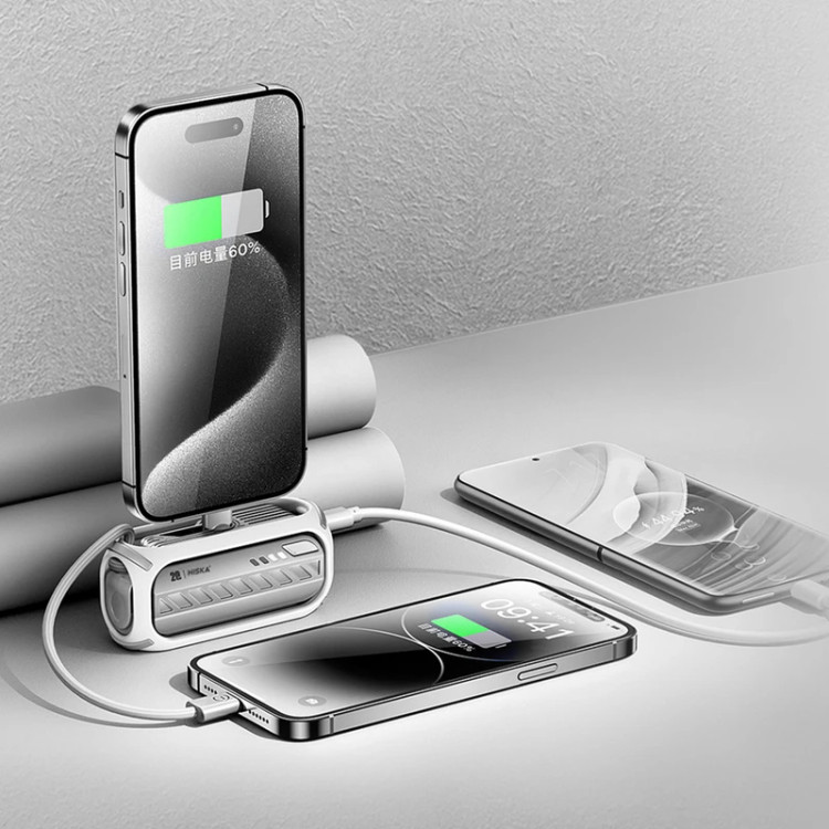 پاوربانک هیسکا مدل HP-130PD با ظرفیت 5000 میلیآمپر ساعت و طراحی جمعوجور