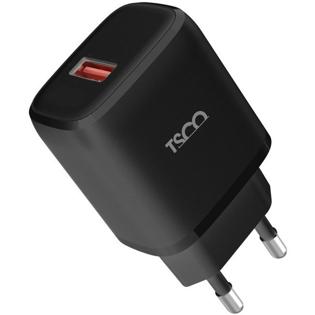 نمای نزدیک شارژر دیواری TSCO TTC 165 با بدنه مقاوم ABS و PC