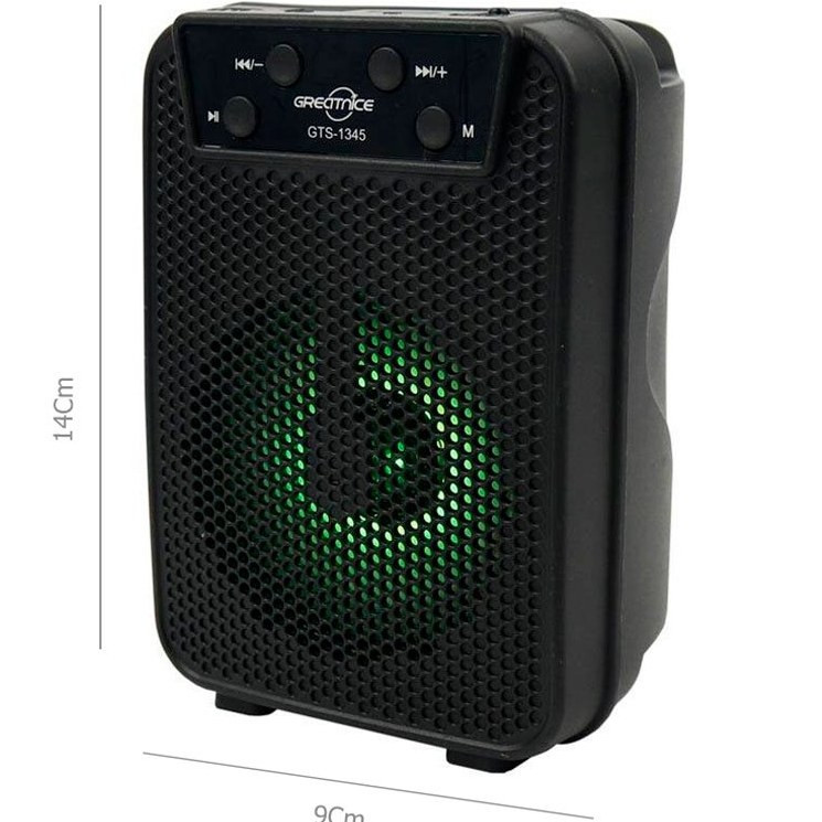 اسپیکر بلوتوثی گریت نایس GTS-1345 با رقص نور رنگی