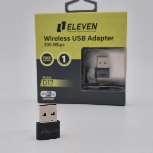 کارت شبکه Eleven D17 USB وایرلس WIFI6 با سرعت 150Mbps